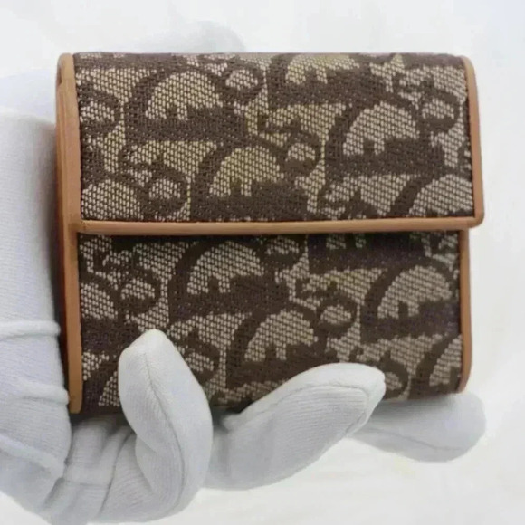Christian Dior Brown Canvas  Trotter Purse Wallet - Picture 1 of 12